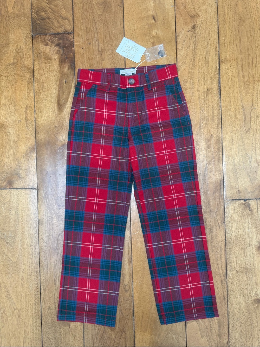 The Beaufort Bonnet Company Prep School Pants Plaid Boys Size 7 NWT